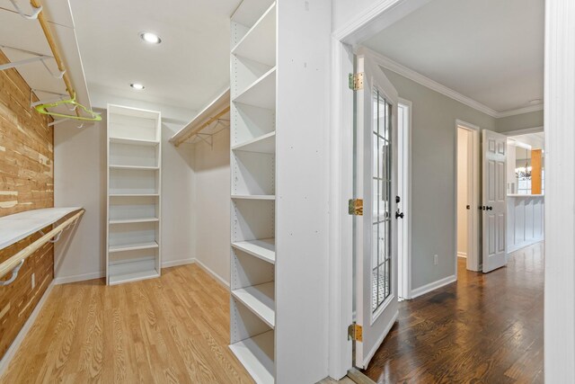 1055 Wades Branch Rd, Centerville, TN 37033 - walk in closet with wood finished floors
