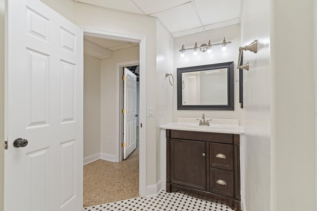 1055 Wades Branch Rd, Centerville, TN 37033 - bathroom featuring vanity and baseboards