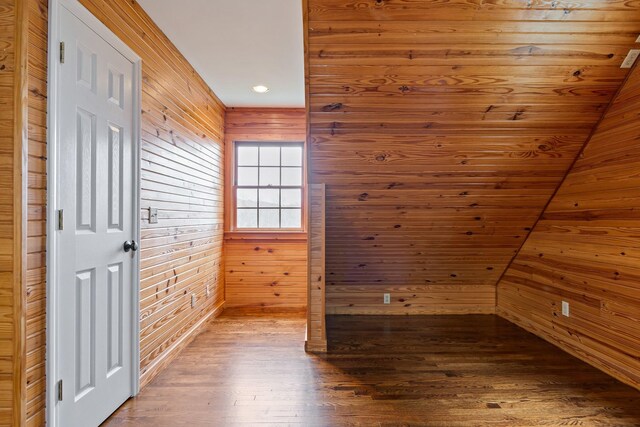 1055 Wades Branch Rd, Centerville, TN 37033 - unfurnished room featuring wooden walls, wood finished floors, and recessed lighting