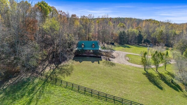 1055 Wades Branch Rd, Centerville, TN 37033 - overview of rural landscape with a heavily wooded area