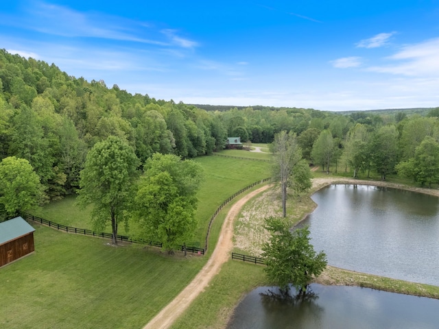 1055 Wades Branch Rd, Centerville, TN 37033 - aerial view of sparsely populated area featuring a large body of water and a forest
