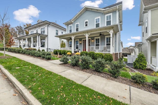 view of front of home with a porch