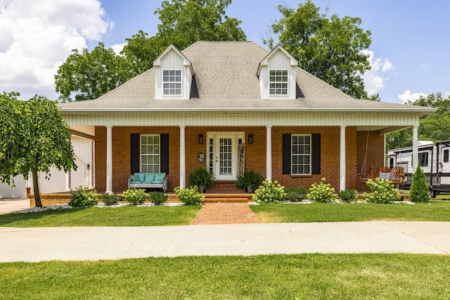 view of front of home featuring covered porch