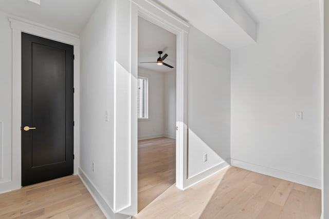 hallway featuring light hardwood / wood-style floors