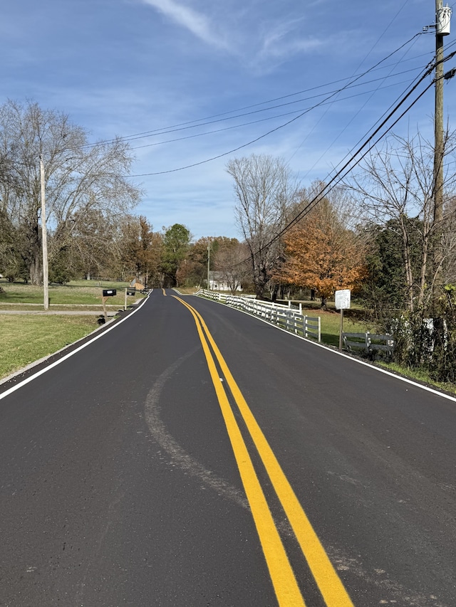 view of road