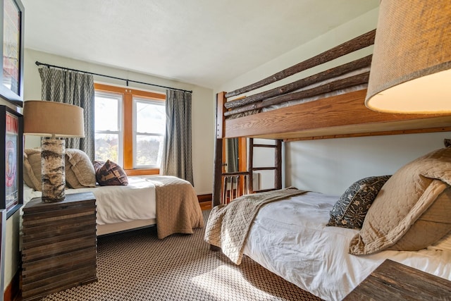 bedroom featuring carpet