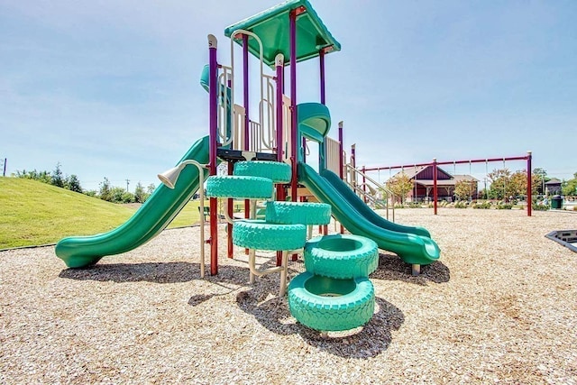 view of jungle gym