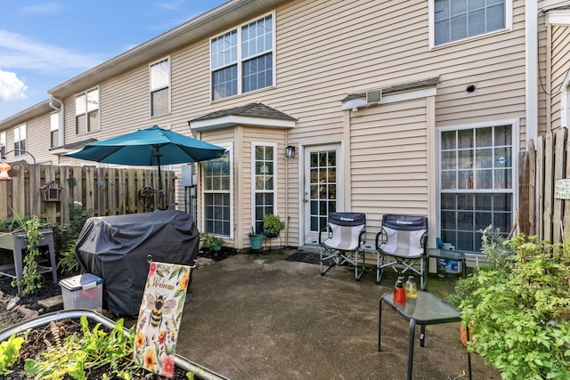 view of patio / terrace with area for grilling