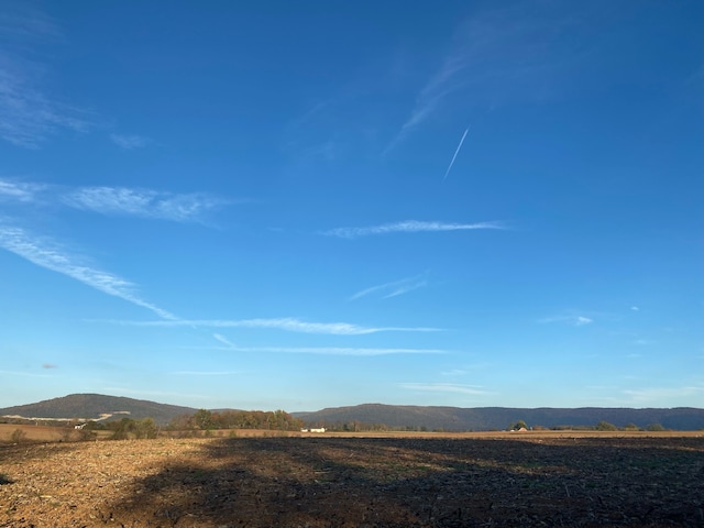 property view of mountains with a rural view