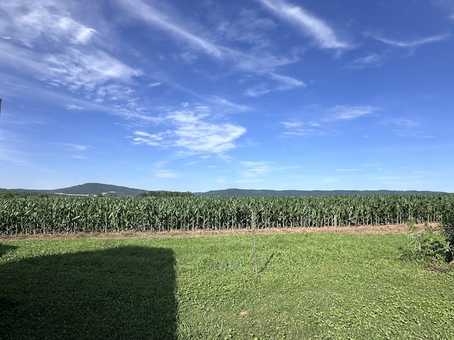 property view of mountains with a rural view