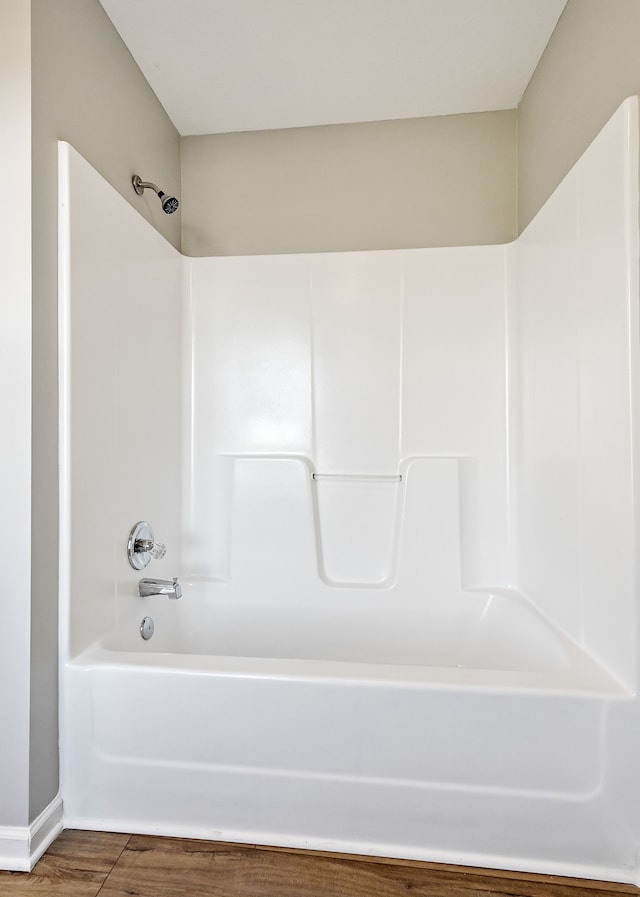 bathroom featuring hardwood / wood-style flooring