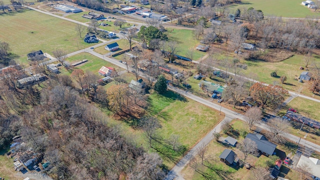 bird's eye view with a rural view