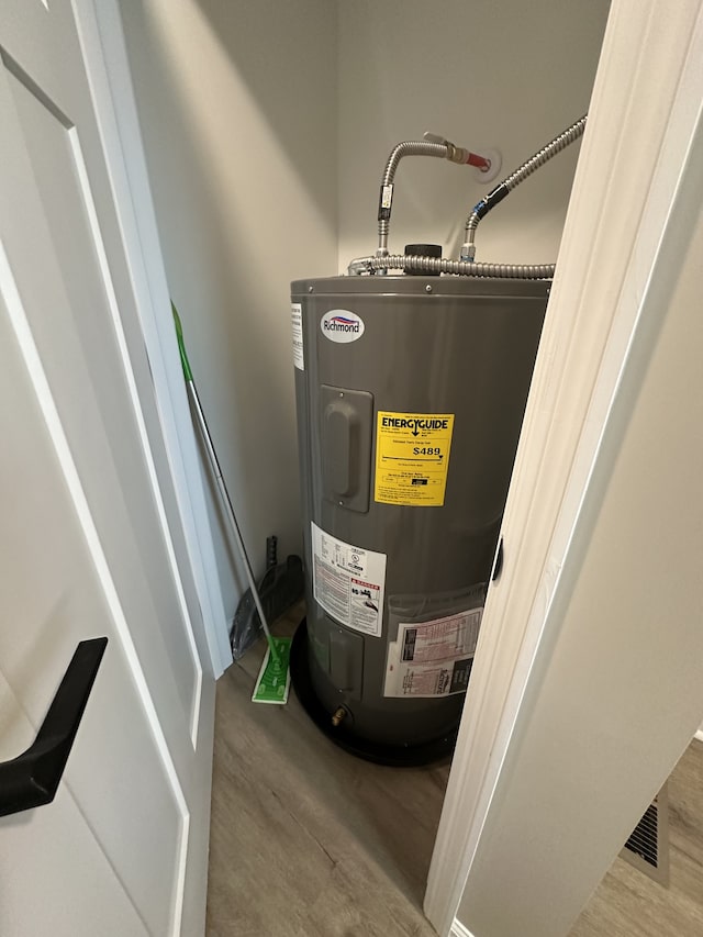 utilities featuring electric water heater