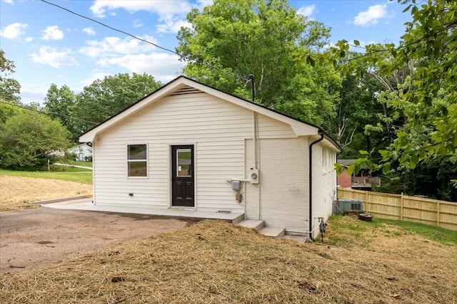 view of back of property