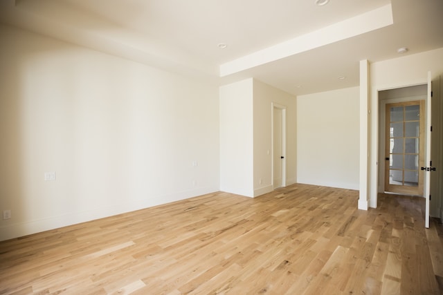 empty room featuring light hardwood / wood-style flooring