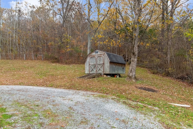 view of outdoor structure