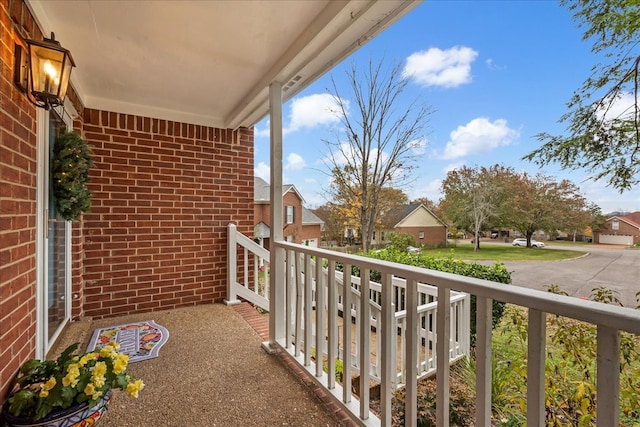 view of balcony