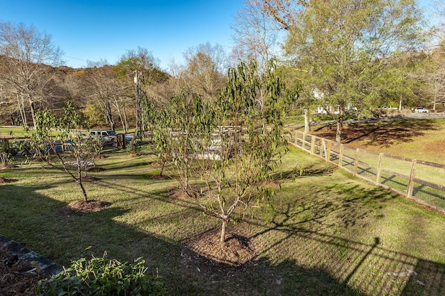 exterior space with a rural view