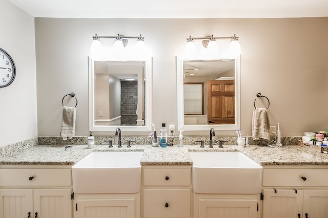 bathroom with vanity