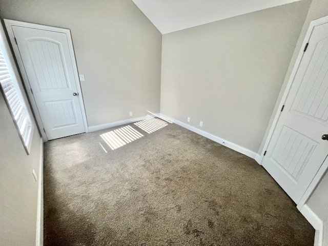 unfurnished bedroom with carpet floors