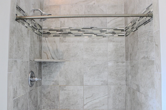 details with tiled shower