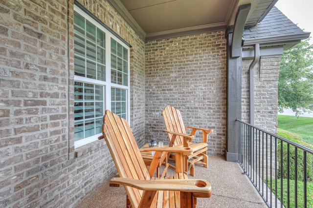 view of balcony