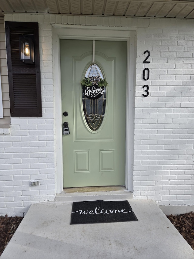 view of entrance to property