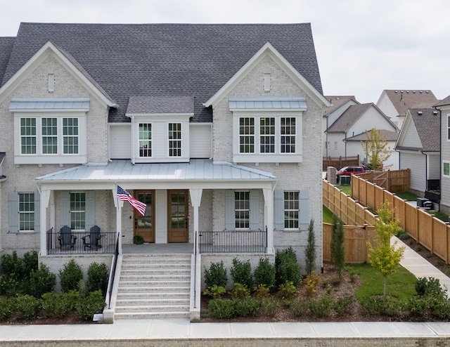 view of front of house featuring covered porch