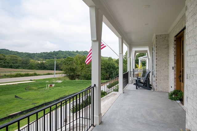 view of balcony