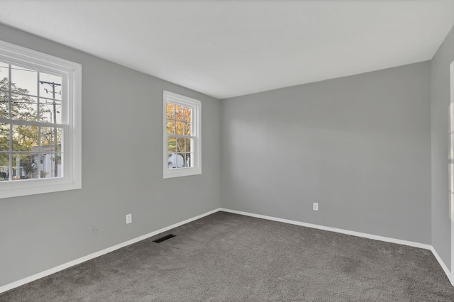 carpeted empty room featuring a healthy amount of sunlight