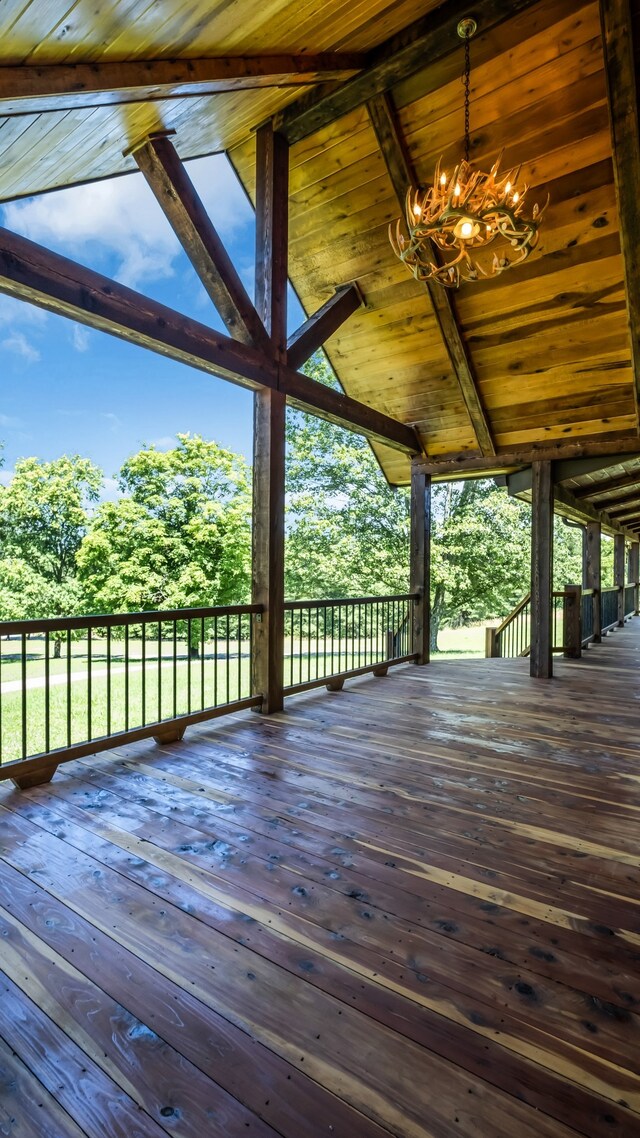 view of wooden terrace