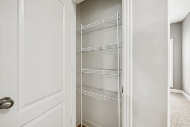 view of pantry