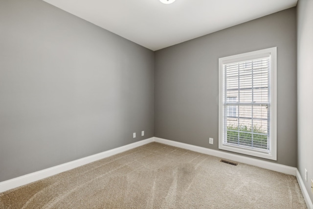 view of carpeted empty room