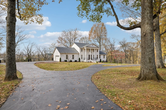 exterior space with a yard