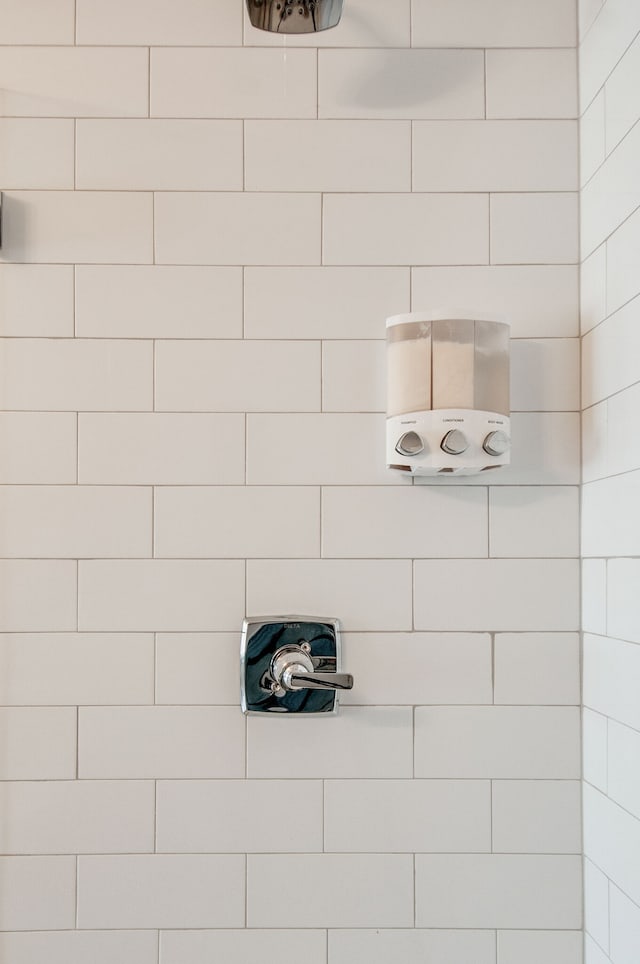 room details with a shower