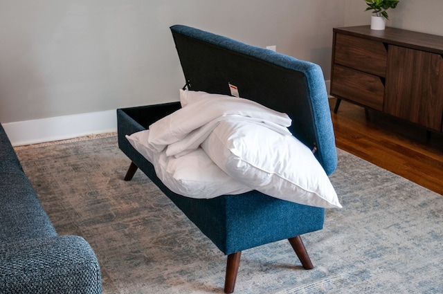 bedroom featuring dark wood-type flooring