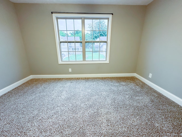 view of carpeted empty room