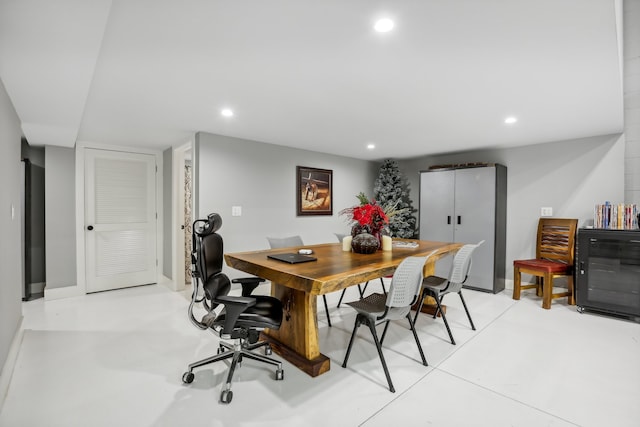 view of dining area