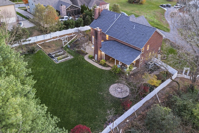 birds eye view of property