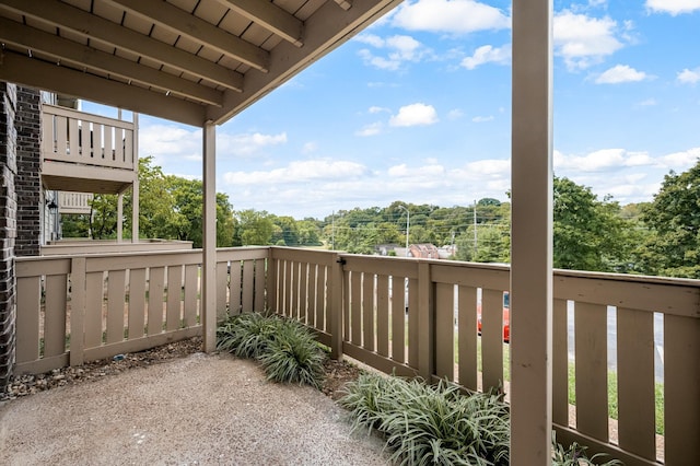 view of balcony