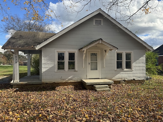 view of bungalow-style home