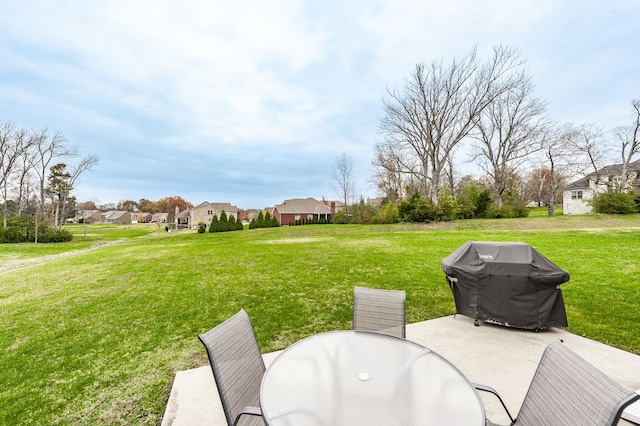 view of yard with a patio