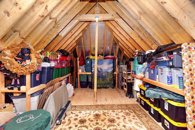 view of attic