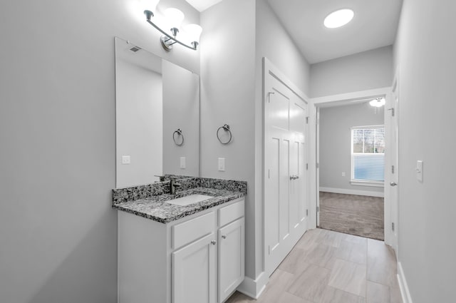 bathroom with vanity