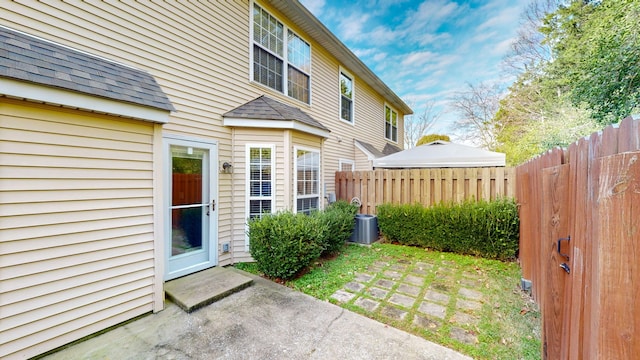 exterior space with a patio