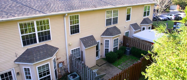 exterior space featuring central AC unit