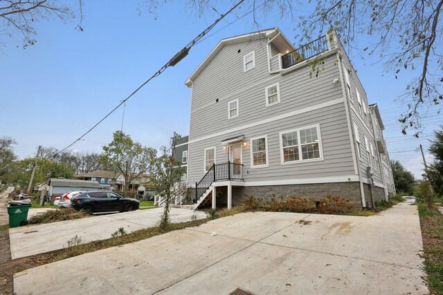 view of rear view of property