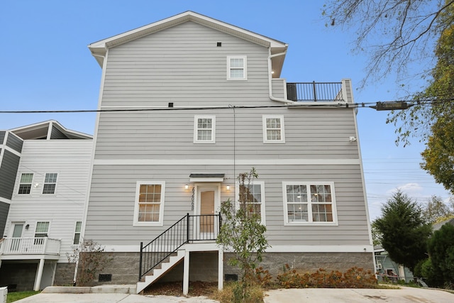 view of back of property