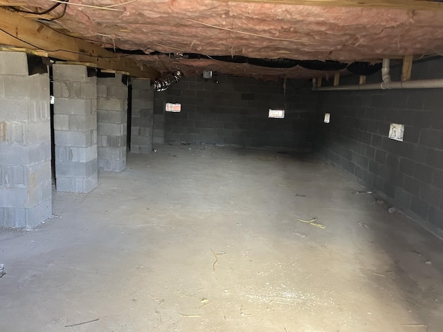 view of basement