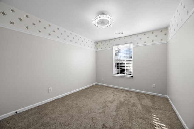 view of carpeted empty room